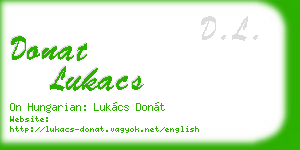 donat lukacs business card